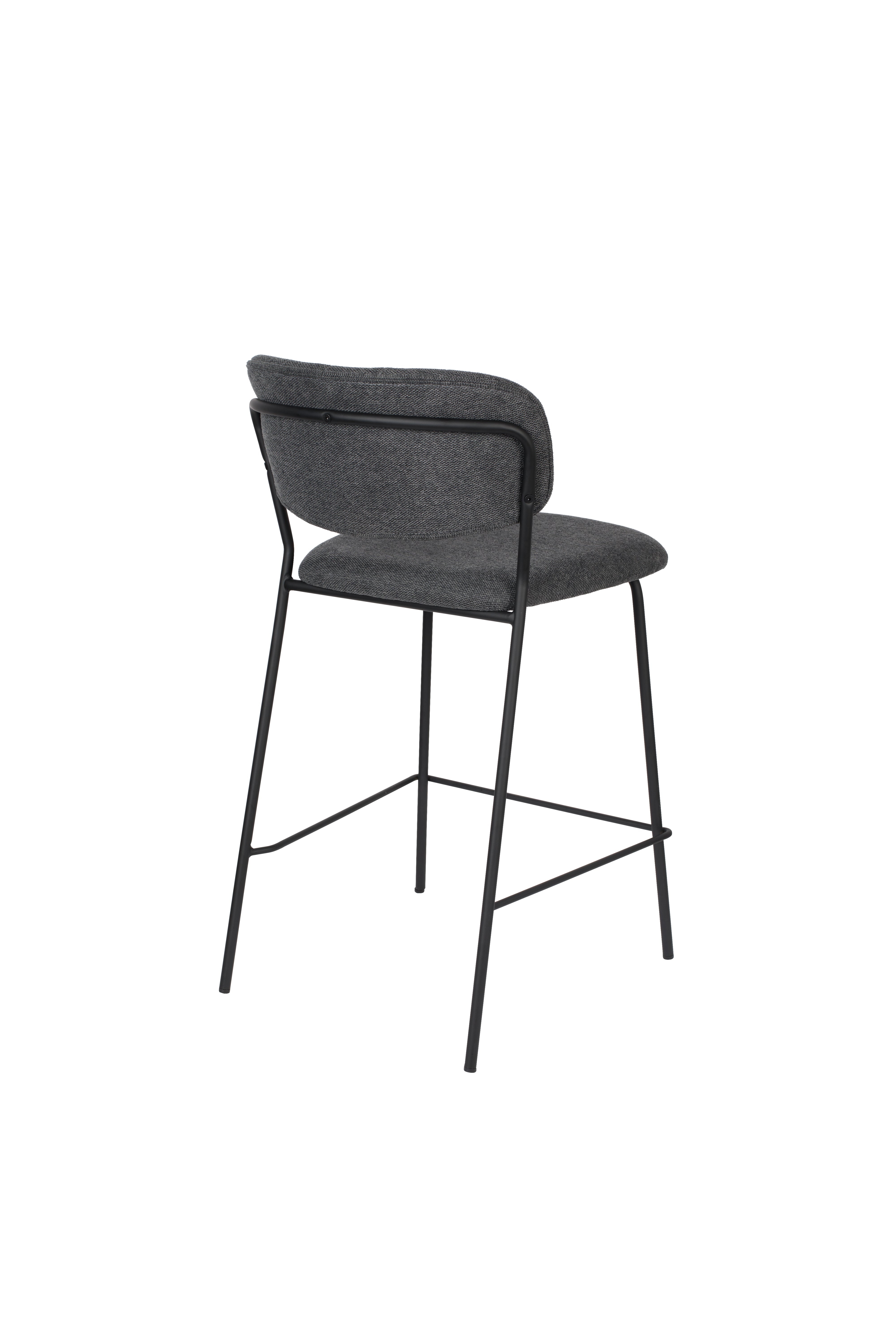 Counter Stool Jolien Black/Dark Grey